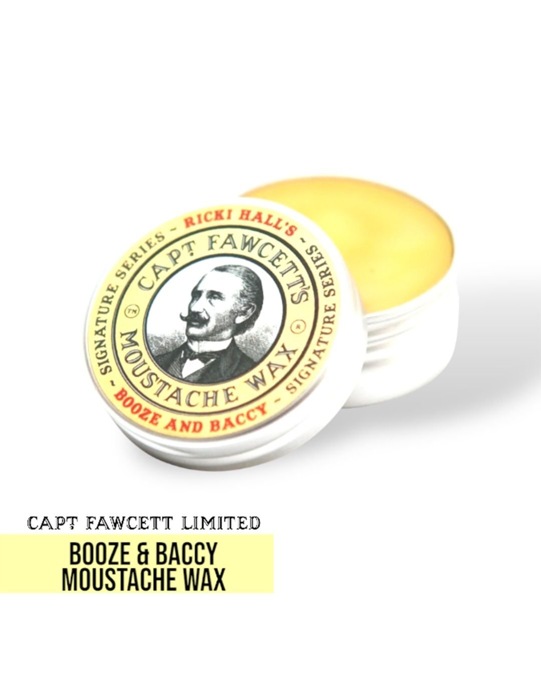 Captain Fawcett Booze & Baccy Moustache Wax - Lockhart's Authentic Grooming Company, LLC