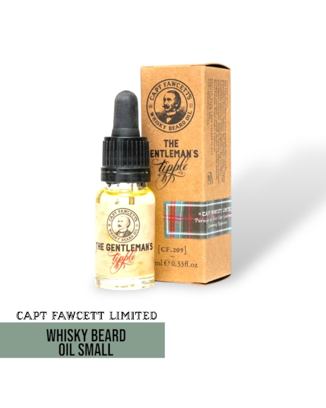 Captain Fawcett Whisky Beard Oil Small - Lockhart's Authentic Grooming Company, LLC