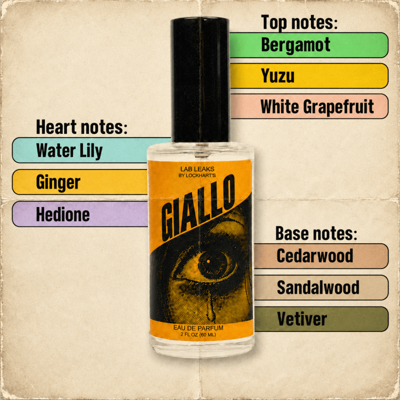 GIALLO EDP Cologne - 2 ounce - Lockhart's Authentic Grooming Company, LLC
