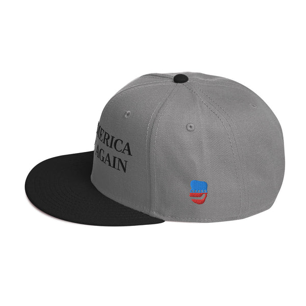 Gray/Black Make America Greasy Again Hat - Lockhart's Authentic