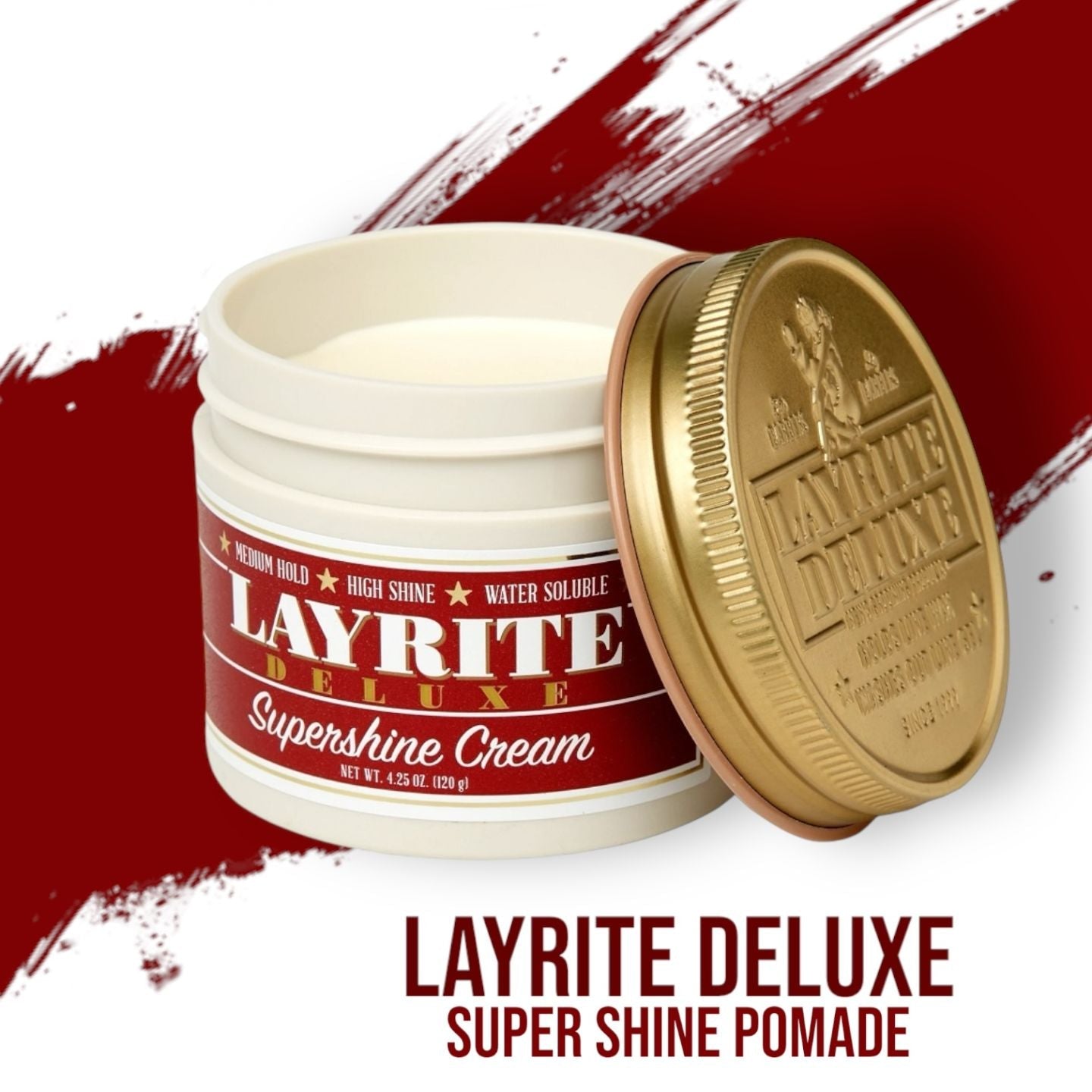 Layrite Deluxe Super Shine Pomade - Lockhart's Authentic Grooming Company, LLC